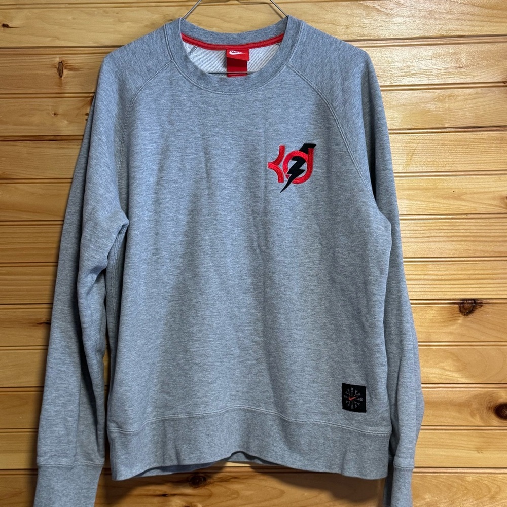 Gray Nike KD Men's Crewneck Sweatshirt Large